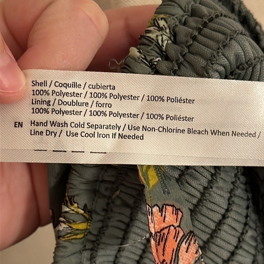 Floral Green Women's Top - Picture 6 of 6